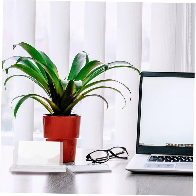 Acrylic Business Card Holder Stand Desktop Organizer Clear Office Home Retail - Image 5
