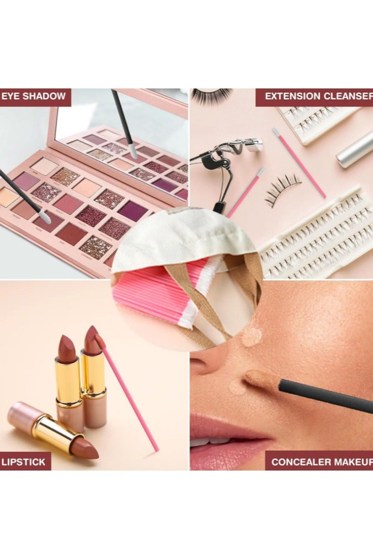 KHAJUL 100pcs Disposable Lip Gloss Wands Tool Kit （Pink) - Image 4