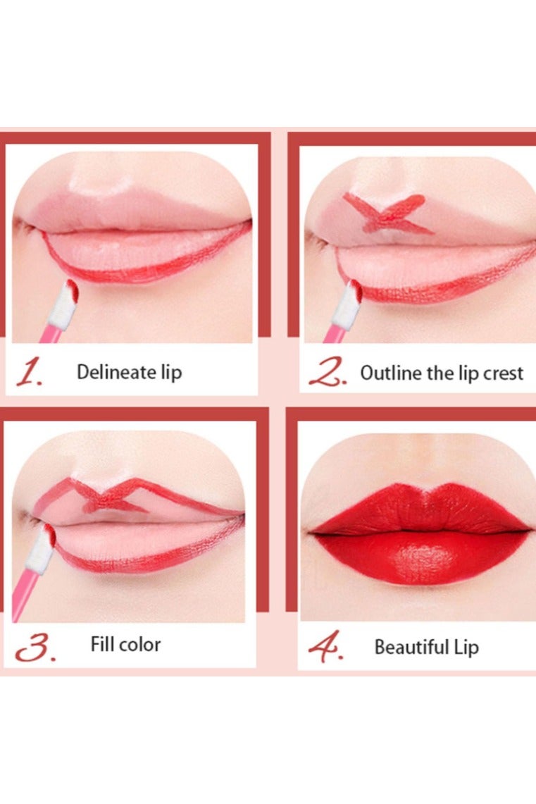 KHAJUL 100pcs Disposable Lip Gloss Wands Tool Kit （Pink) - Image 5