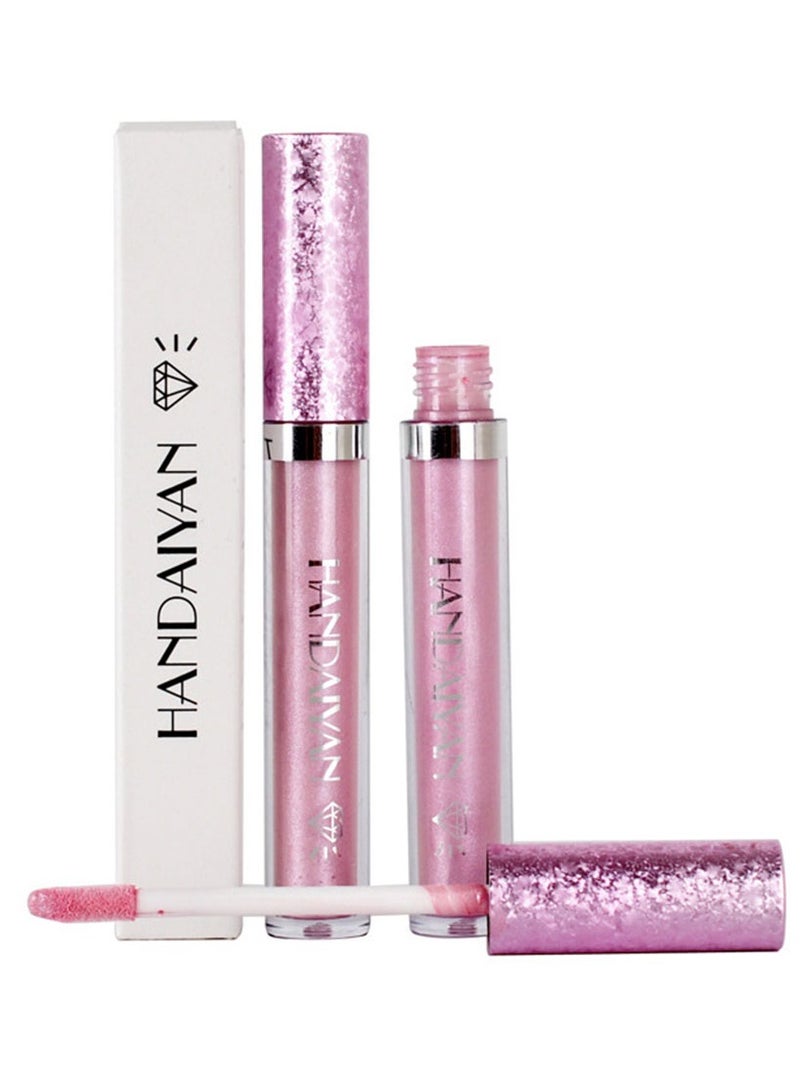 هاندايان ملمع الشفاه، حمض الهيالورونيك، لمعان عالٍ، لمعان فائق، لون غير لزج، زيت وصمة عار، أحمر الشفاه السائل، بريق رافع، يدوم طويلاً، مقاوم للماء، مرطب للنساء والفتيات - Image 3