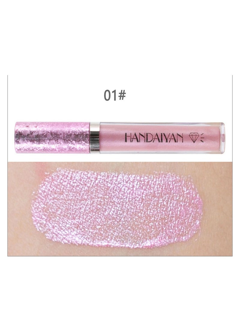هاندايان ملمع الشفاه، حمض الهيالورونيك، لمعان عالٍ، لمعان فائق، لون غير لزج، زيت وصمة عار، أحمر الشفاه السائل، بريق رافع، يدوم طويلاً، مقاوم للماء، مرطب للنساء والفتيات - Image 2