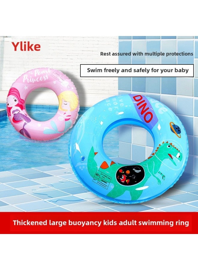 Generic Swimming Ring Children Adult Thickened Large Life Buoy Cute Cartoon Children Beginner Underarm Ring Swimming Equipment-Color:Pink Cartoon 50#(recommended 7.50 Kg-15.00 Kg - Image 4