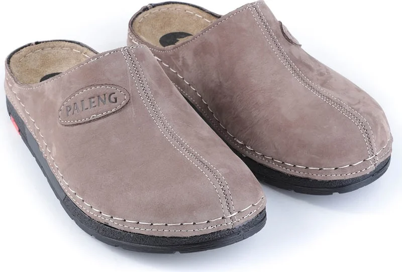 جيزر Paleng Winter Leather Men's Slippers