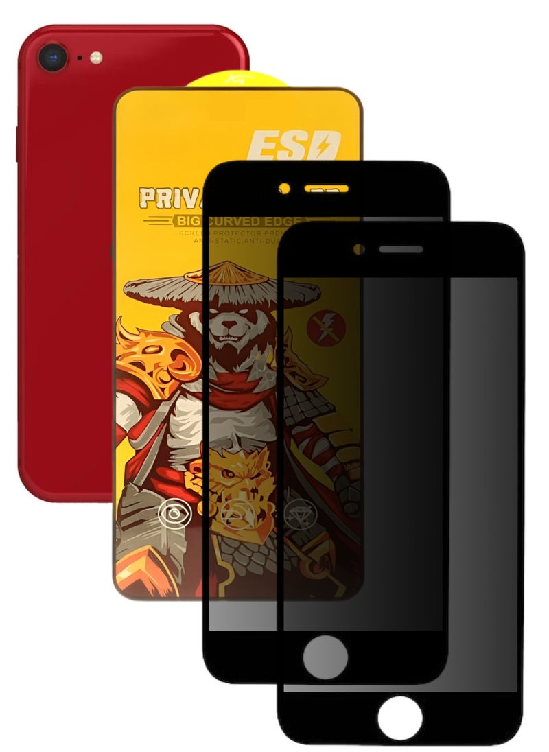 اي اس دي قطعتين، واقي شاشة عالي الجودة لهاتف ايفون SE - Image 1