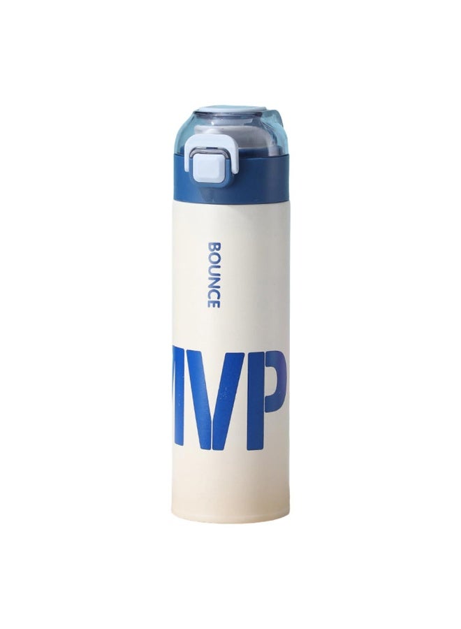 كوب حراري سعة 500 مل  زجاجة حرارية، ترمس شاي وقهوة معزول بالفراغ مصنوع من الفولاذ المقاوم للصدأ -  كوب مناسب للسفر للمشروبات الساخنة والباردة