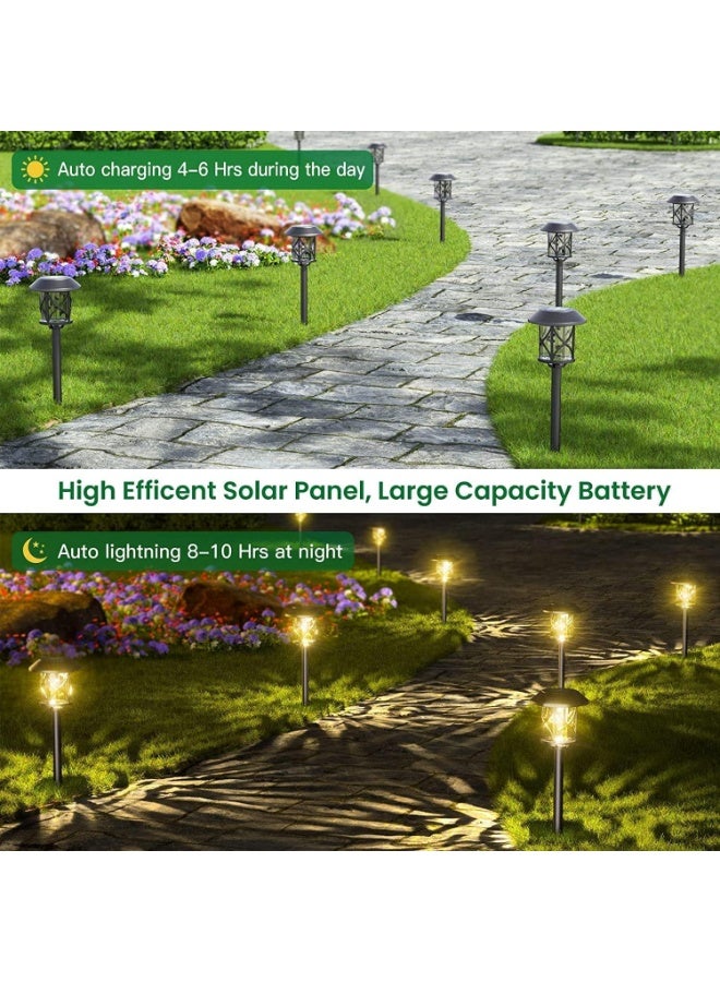 كونتيس 8 مجموعات من مصابيح الطاقة الشمسية الخارجية، مصابيح حديقة تعمل بالطاقة الشمسية مقاومة للماء IP65، مصباح شمسي أوتوماتيكي - Image 5