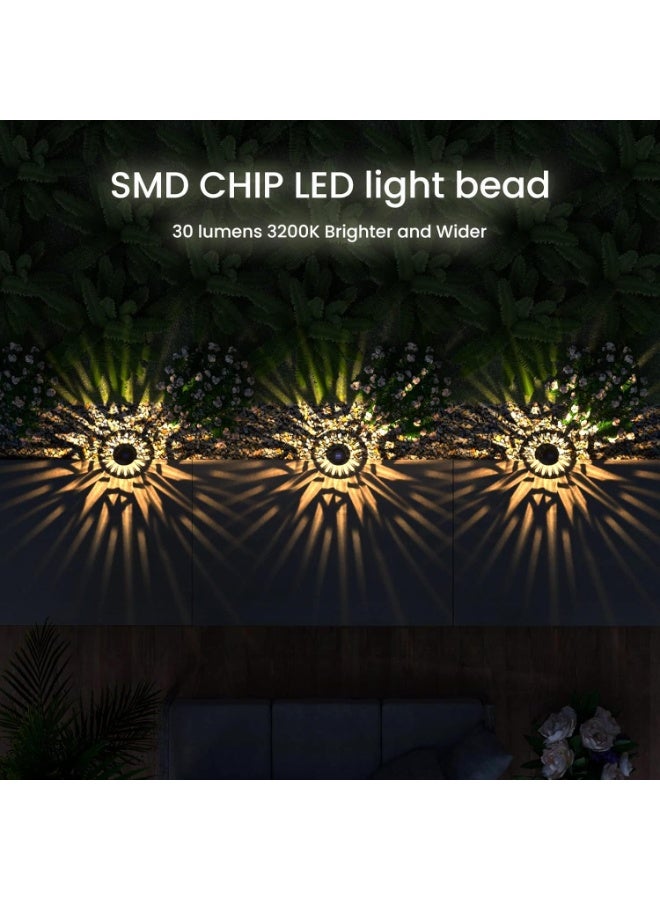 كونتيس 8 مجموعات من مصابيح الطاقة الشمسية الخارجية، مصابيح حديقة تعمل بالطاقة الشمسية مقاومة للماء IP65، مصباح شمسي أوتوماتيكي - Image 4