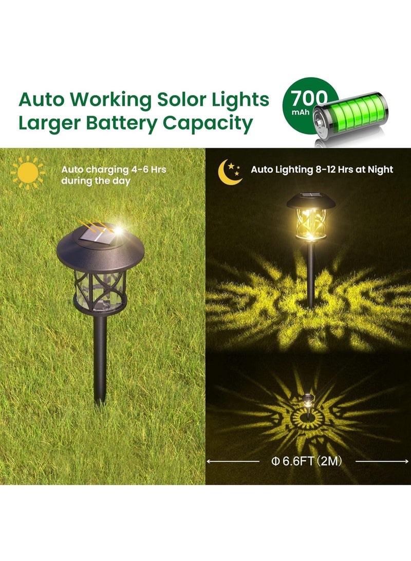 كونتيس 8 مجموعات من مصابيح الطاقة الشمسية الخارجية، مصابيح حديقة تعمل بالطاقة الشمسية مقاومة للماء IP65، مصباح شمسي أوتوماتيكي - Image 3
