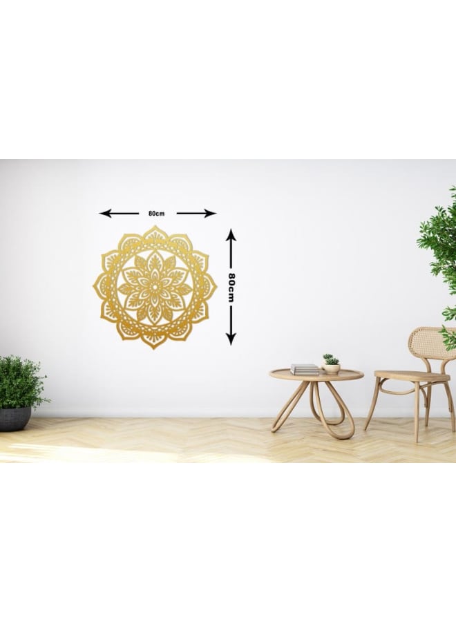 هوم جاليري لوحة فنية جدارية خشبية ماندالا ذات حافة صدفية - Image 4