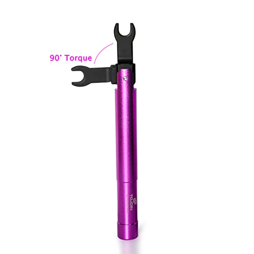 UU TOJOIN TOJOIN 1 pcs SMA Torque Wrench for RF Connector 8 in·lbs (0.9 N·m) Opening 8mm (5/16") for SMA 3.5mm/2.92mm Adapter Convertor Portable Spanner for Professionals Industry Purple - Image 4