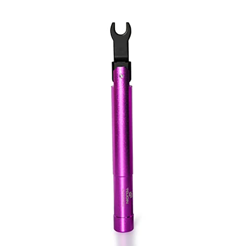 UU TOJOIN TOJOIN 1 pcs SMA Torque Wrench for RF Connector 8 in·lbs (0.9 N·m) Opening 8mm (5/16") for SMA 3.5mm/2.92mm Adapter Convertor Portable Spanner for Professionals Industry Purple - Image 1