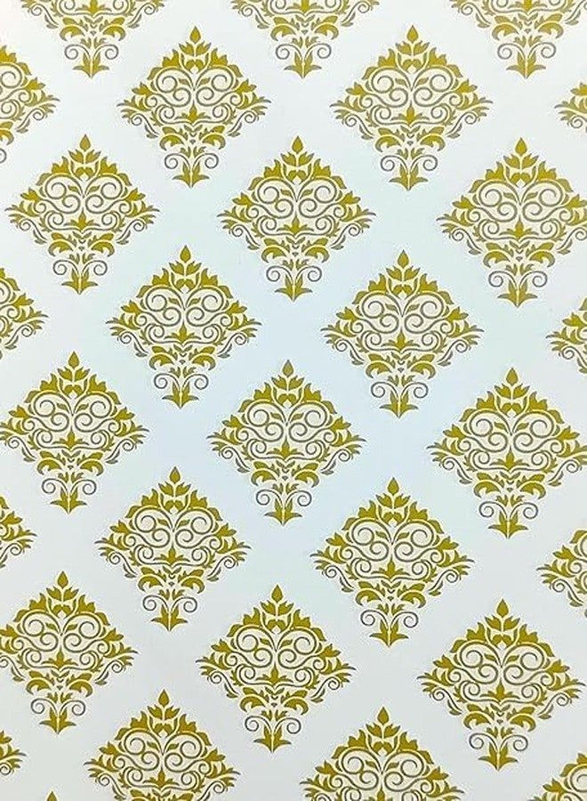 AMANVANI Gift Wrapping Paper Sheets, Golden Printed Gift Wrapping Paper Sheet, White Color Gift Paper, Gift Wrap Roll, Gift Cover Rapping Paper, Gift Packing Materials, Girls Gift Wrapping Paper (5) - Image 5
