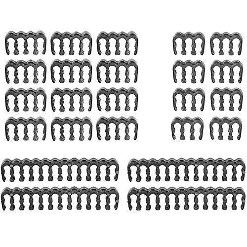 upHere 24 Pieces Set = 24-pin x 4, 8-pin x 12, 6-pin x 8 for 3 mm up to 3.4 mm/0.13inch- Black(3.4 mm/0.13inch)-CM245 - Image 1