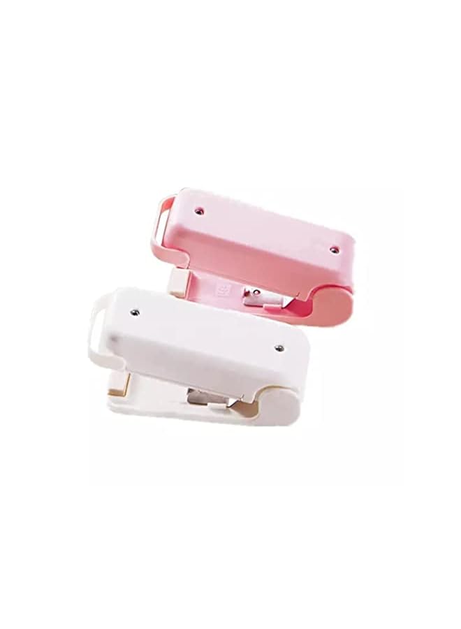 KASTWAVE آلة ختم صغيرة جديدة لختم الأكياس البلاستيكية آلة ختم للأكياس البلاستيكية آلة ختم يدوية صغيرة آلة ختم الطعام الصغيرة آلة ختم صغيرة للتغليف البلاستيكي (وردي، 1 قطعة) - Image 4