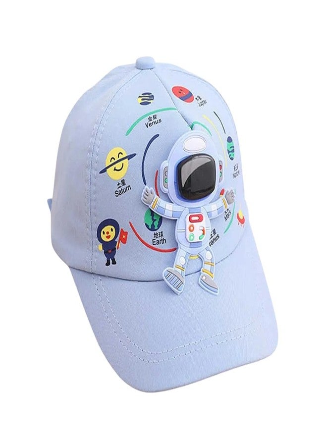 EvoNest Kids Cap - Kids Space Cap 3D Astronaut Hat for 3-5 Year Kids - Sunshade Protection Hat (Blue) - Image 1