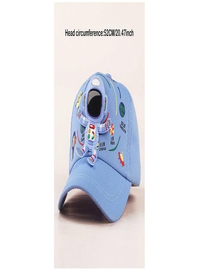EvoNest Kids Cap - Kids Space Cap 3D Astronaut Hat for 3-5 Year Kids - Sunshade Protection Hat (Blue) - Image 2