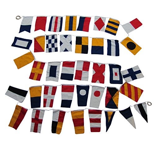 Treasure Gurus Set of 40 International Maritime Nautical Marine Signal Code Flags - Image 1