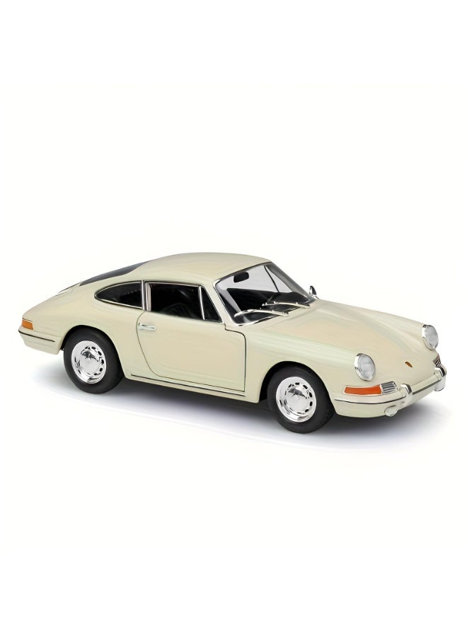 Welly 1:24 Scale Porsche 911 Turbo Die-Cast Model Car, Zinc Alloy Metal Collectible with Manual Push Operation, Detailed Sports Car Replica for Display and Collectors - Image 1