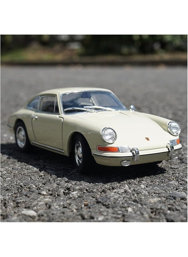 Welly 1:24 Scale Porsche 911 Turbo Die-Cast Model Car, Zinc Alloy Metal Collectible with Manual Push Operation, Detailed Sports Car Replica for Display and Collectors - Image 2