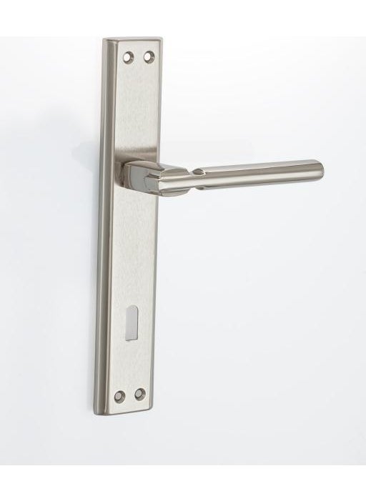 Azm Hırdavat - Malta Door Handle Nicel Satin WC (Right) - Image 1