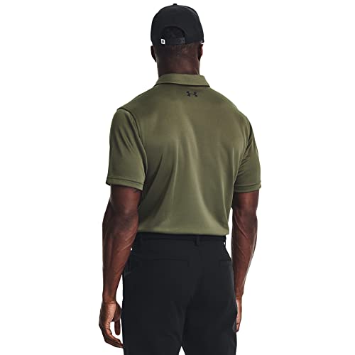 Under Armour Men's Tech Golf Polo, (390) Marine OD Green / / Black, Medium - Image 2