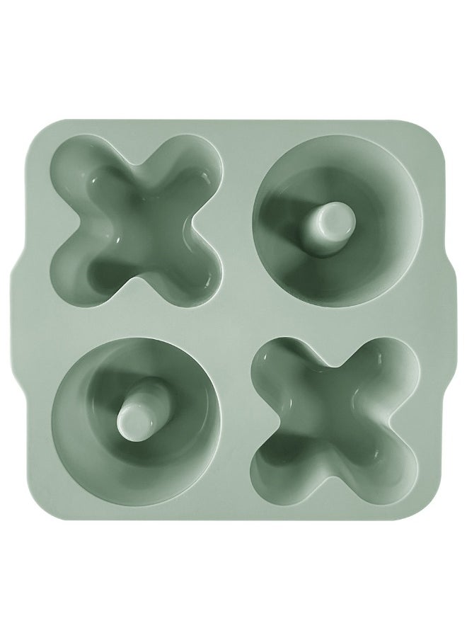 Minikoioi XOXO Cake Silicone Mold 2pcs  River Green/Powder Grey  - Image 1