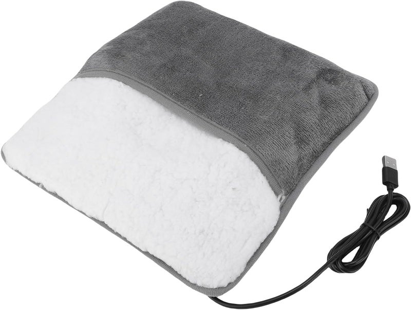 Brrnoo Electric Foot Warmer, USB Powered Soft Fleece Heating Pad with Smart Thermostat, for Feet Hands Waist Abdomen Home Office Use - Image 2