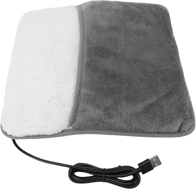 Brrnoo Electric Foot Warmer, USB Powered Soft Fleece Heating Pad with Smart Thermostat, for Feet Hands Waist Abdomen Home Office Use - Image 4