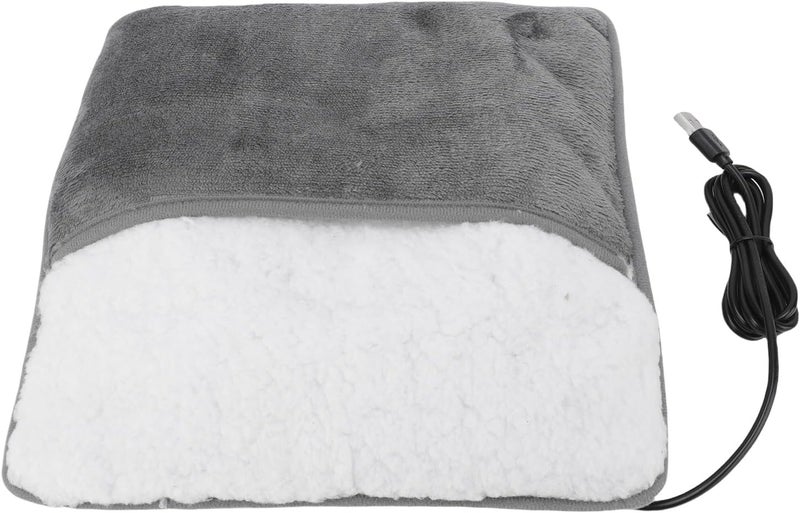 Brrnoo Electric Foot Warmer, USB Powered Soft Fleece Heating Pad with Smart Thermostat, for Feet Hands Waist Abdomen Home Office Use - Image 3