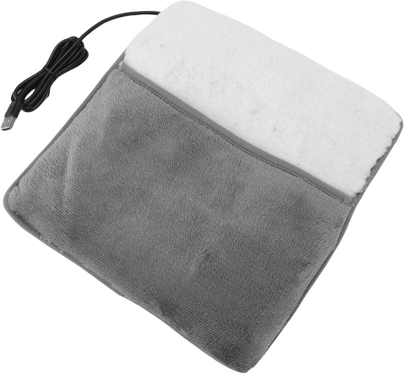 Brrnoo Electric Foot Warmer, USB Powered Soft Fleece Heating Pad with Smart Thermostat, for Feet Hands Waist Abdomen Home Office Use - Image 5