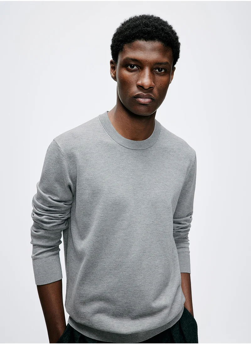 H&M Slim Fit Fine-Knit Jumper