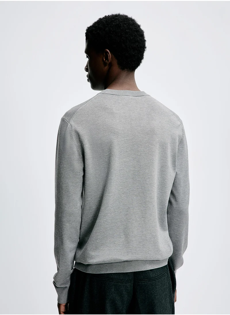 H&M Slim Fit Fine-Knit Jumper