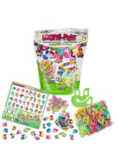Rainbow Loom Rainbow Loom: Loomi-Pals Collectible 4 PK Bundle: Zoo, Dino, Fairy, Food - 4 Rubber Band DIY Charm Bracelet Kits, Design & Create, Ages 7+  - Image 4