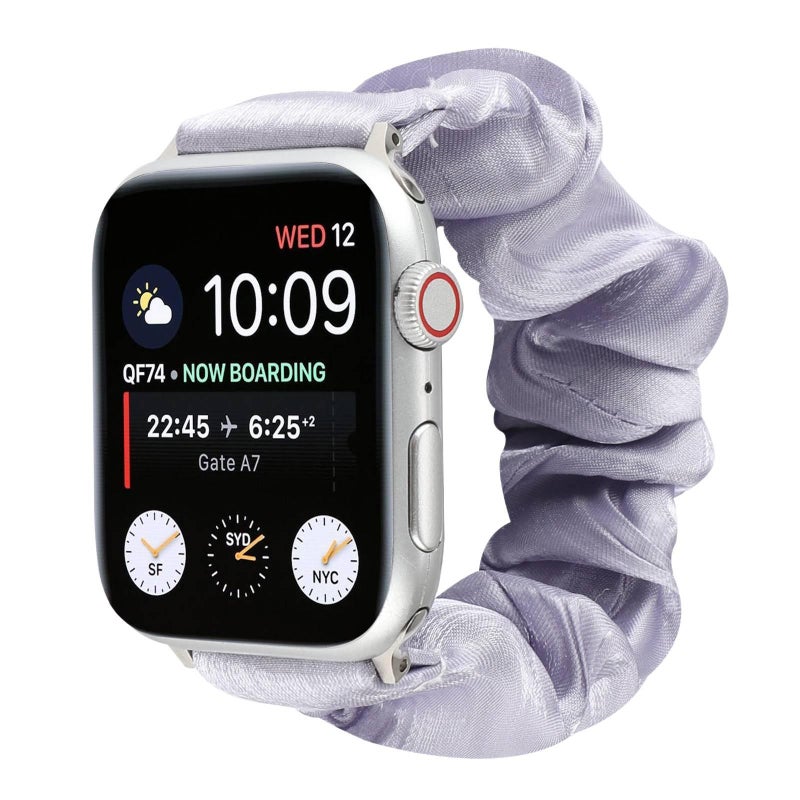AD Beige Smartwatch Band Compatible with Apple Watch / SE with Adjustable Fit Replacement Strap for Daily Wear - Image 3
