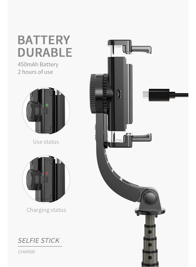 مثبت جيمبال L08 للهواتف الذكية، عصا سيلفي وحامل ثلاثي القوائم يدوي مع توازن تلقائي 360 درجة وجهاز تحكم بلوتوث لاسلكي - Image 4