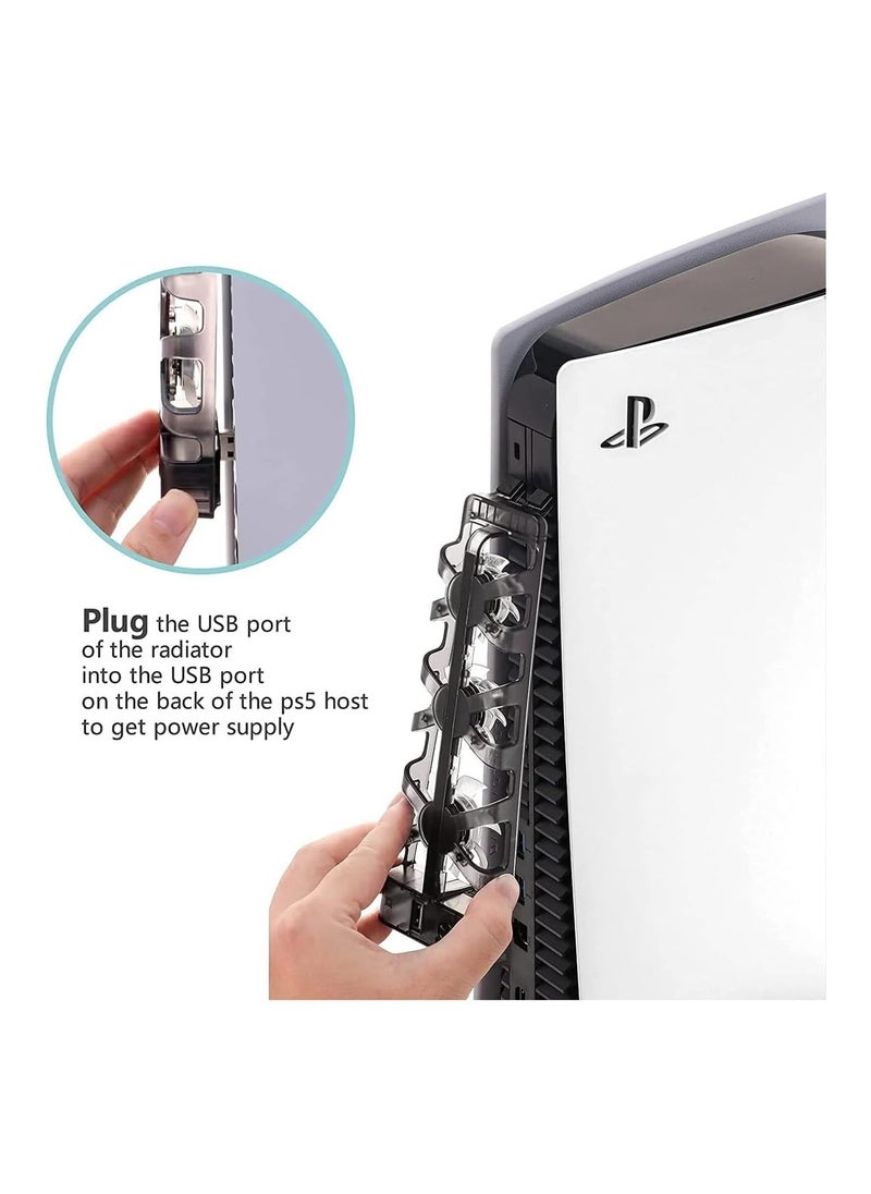 Generic USB External Cooling Fan with LED Light – Compatible with PS5 FAT, Disk & Digital Edition  - Image 3