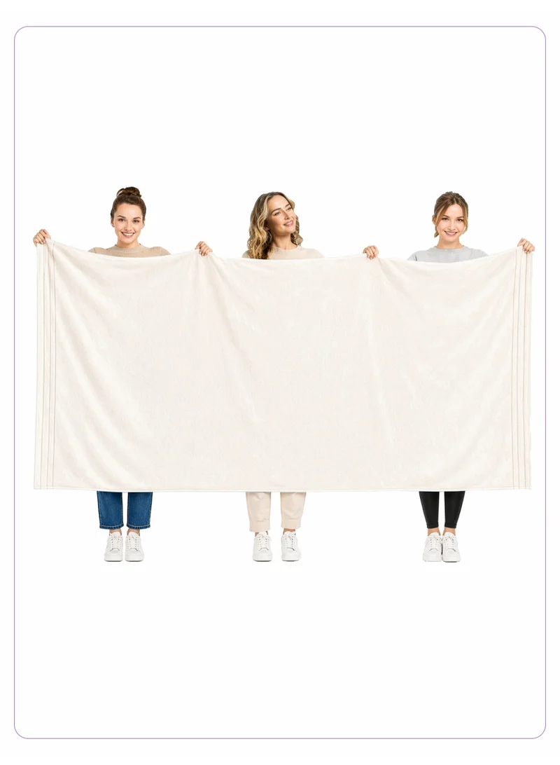 Bath Sheet (1 Piece, 90 X 180 cm) - Microfiber 330 GSM - Ultra Soft & Highly Absorbent Quick Dry Large Bath Towel, Lightweight Solid Bath Sheet for Bathroom, Gym, Spa & Travel.