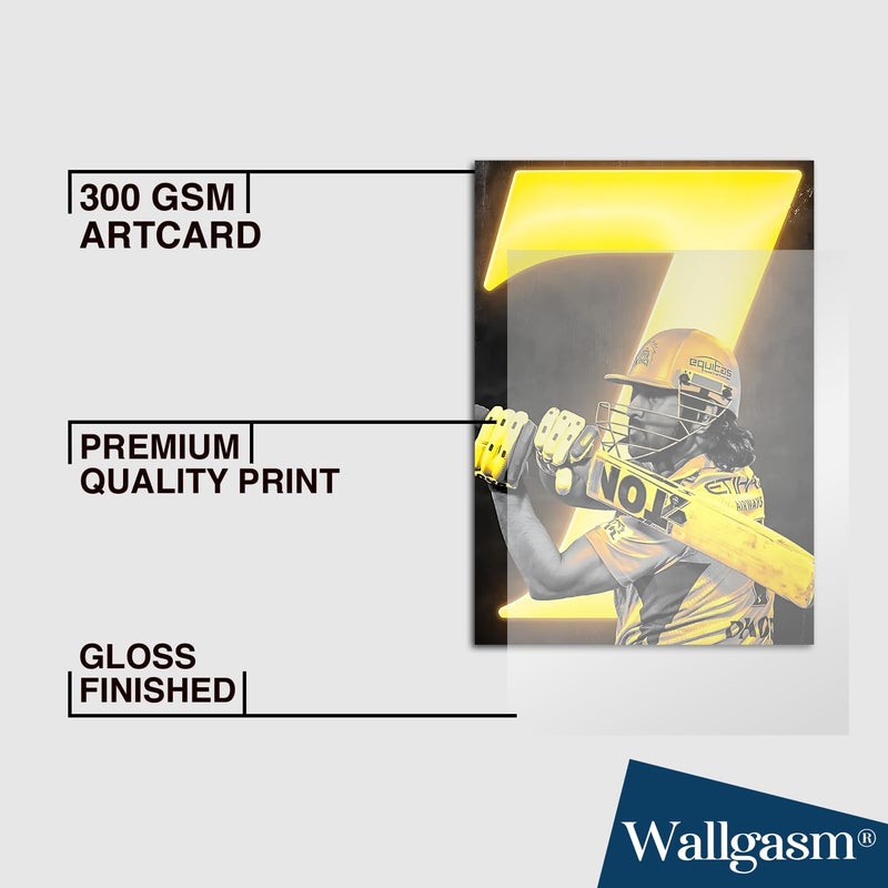 Wallgasm Wallgasm Dhoni Posters Set of 8 8x12 inch A4 Size 300 GSM Thala Posters MS Dhoni Posters CSK Posters Cricket Posters Team India Posters - Image 5