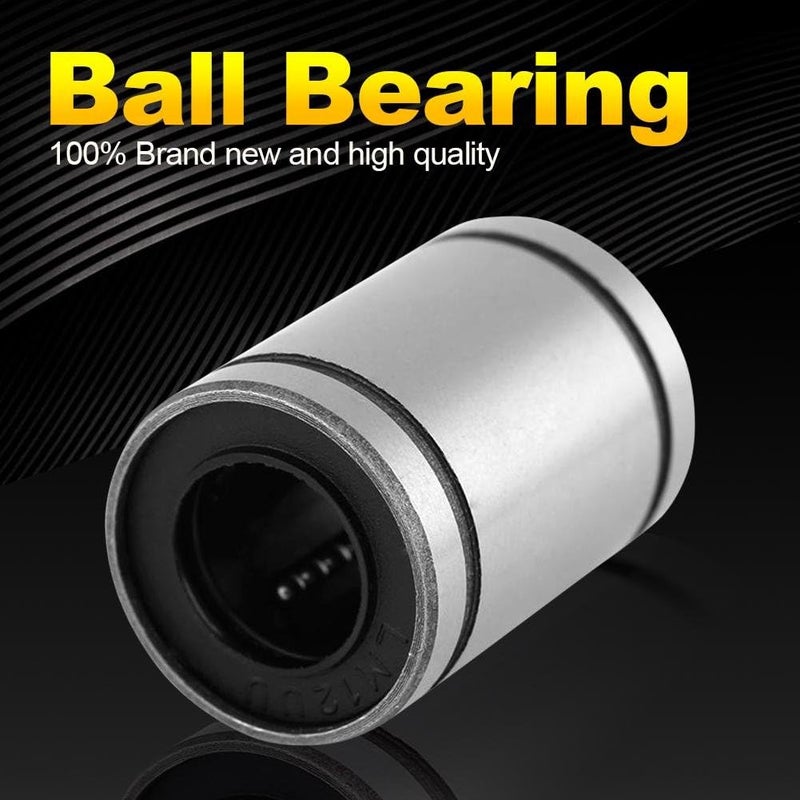 Wal front 8Pcs LM10UU Linear Bearings Inner Diameter 10mm CNC Linear Motion Ball Bearing Bushing Double Side Rubber Sealed for 3D Printer CNC Parts (10 * 19 * 29mm) - Image 5