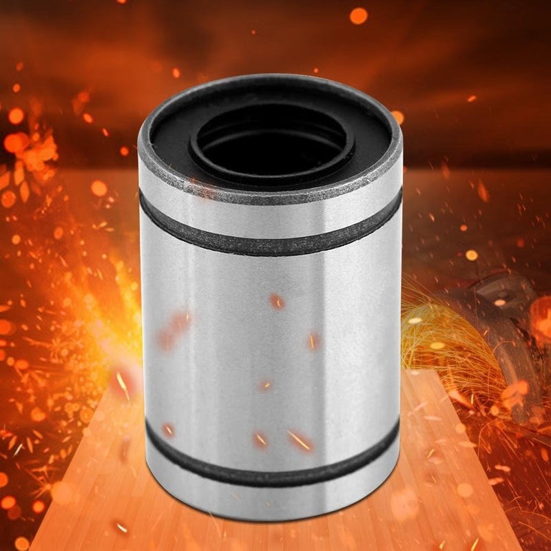 Wal front 8Pcs LM10UU Linear Bearings Inner Diameter 10mm CNC Linear Motion Ball Bearing Bushing Double Side Rubber Sealed for 3D Printer CNC Parts (10 * 19 * 29mm) - Image 4