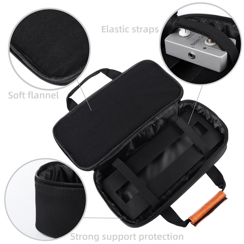 Mr.Power 15 x 5.7 inch Pedal Board Portable 0.75lb Super light Aluminium Alloy Effect Pedalboard With Carry Bag (Small Pedalboard with Bag) - Image 5