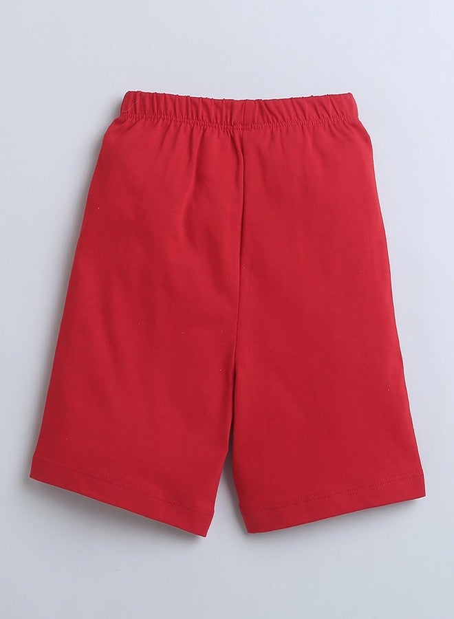 BUMZEE Red & White Boys Sleeveless T-Shirt & Short Set Age - 12-18 Months (Peb9122D-red.wht) - Image 5