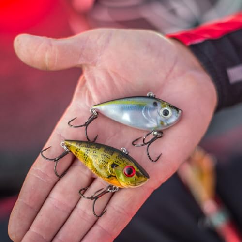 Strike King (REYESD12-667) Red Eyed Shad Fishing Lure, Lipless Crankbait, Free-Floating Internal Rattles, 3D Eyes, Premium Size 3 Treble Hooks, 1/2-Ounce, Sinking, DB Craw - Image 3