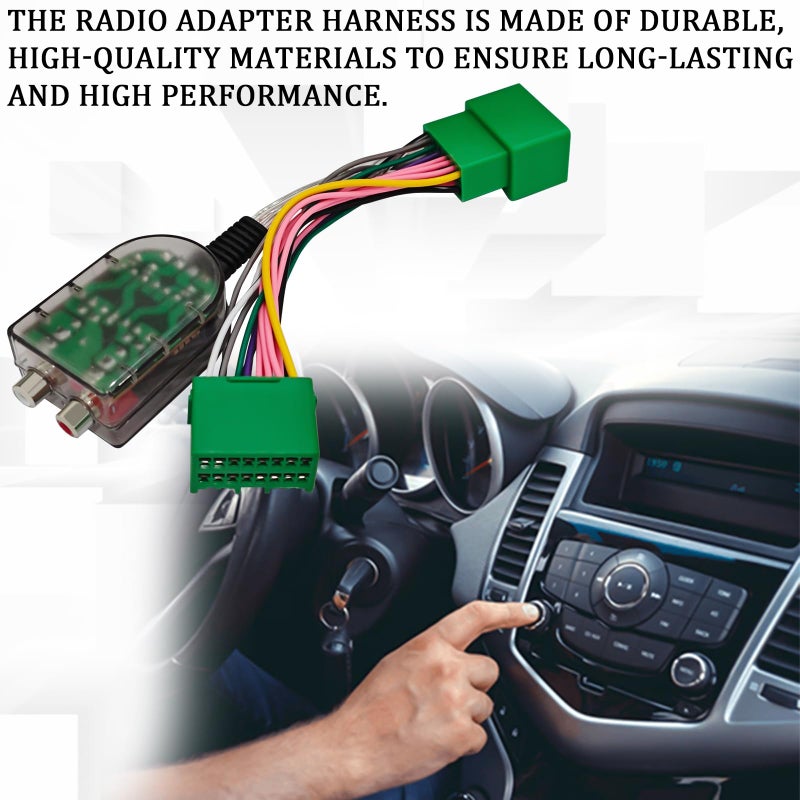 SamWinGear Radio Stereo Wiring Harness Add A Subwoofer Amplifier Adapter for Radio System for GM Chevy Camaro Colorado Silverado GMC Canyon Sierra 1500 2500 3500HD Car Stereo Wiring Harness Adapter - Image 4
