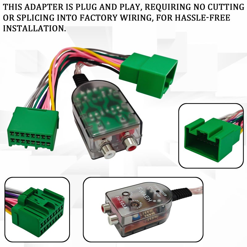 SamWinGear Radio Stereo Wiring Harness Add A Subwoofer Amplifier Adapter for Radio System for GM Chevy Camaro Colorado Silverado GMC Canyon Sierra 1500 2500 3500HD Car Stereo Wiring Harness Adapter - Image 3