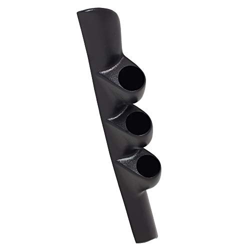 GlowShift Black Triple Pillar Gauge Pod Compatible with Dodge Ram Cummins 1500 2500 3500 1998-2002 - ABS Plastic - Mounts (3) 2-1/16" (52mm) Gauges to Truck's A-Pillar - Image 1
