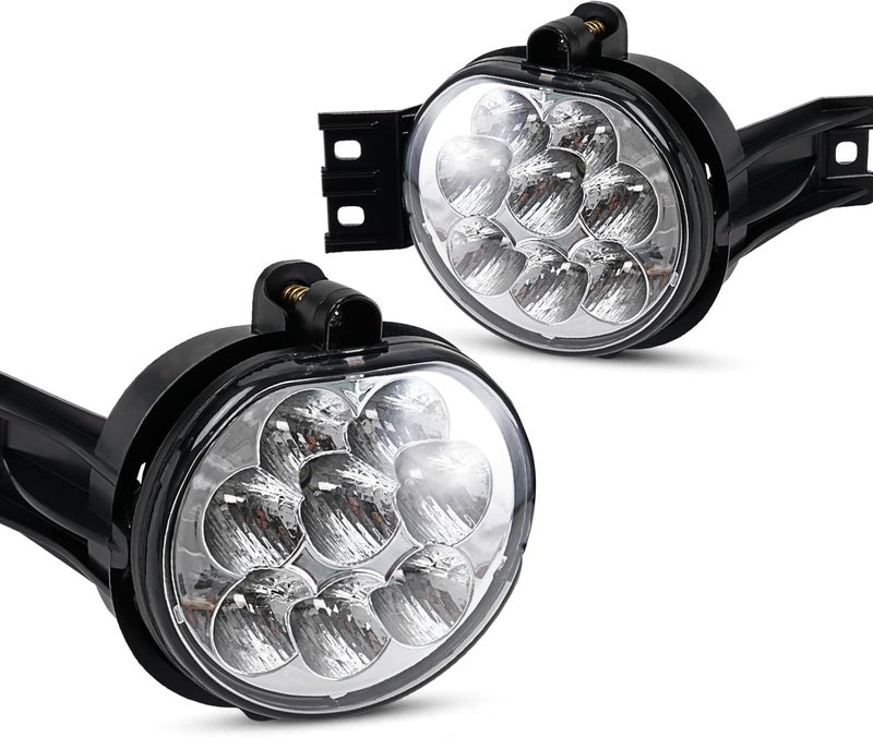 snobli 2pcs LED Fog Lights Lamps Replacement for Dodge Ram 1500, 2500, 3500 and Durango - Image 1