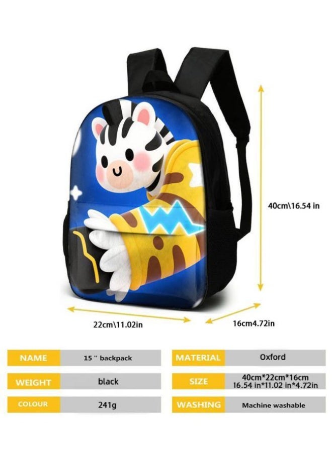 Bright Li Fire Students and children are very moved! Cute cartoon bag three-piece set, essential for travel (available for students, children, friends on outings, mountain climbing, school, etc.) - 63 - Image 5