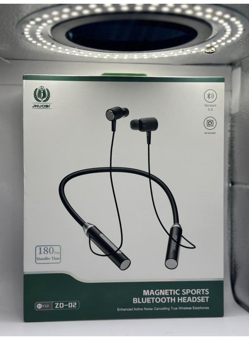 JNUOBI ZD 02 Magnetic Sports Bluetooth Neckband with ANC - Image 2
