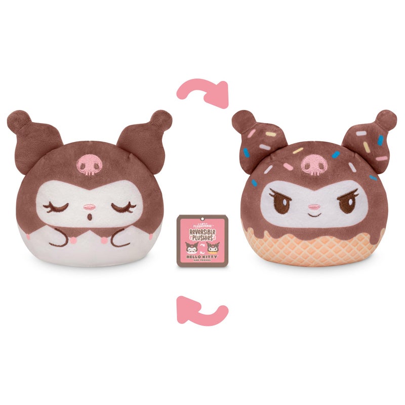 TeeTurtle Kuromi Reversible 4" Plushie - Kuromi Ice Cream - Officially Licensed Sanrio Soft Stuffed Animal - Image 3